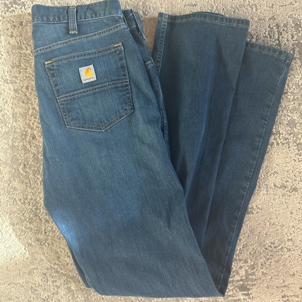 33x36 Carhartt Light Blue Relaxed Fit Denim Jeans